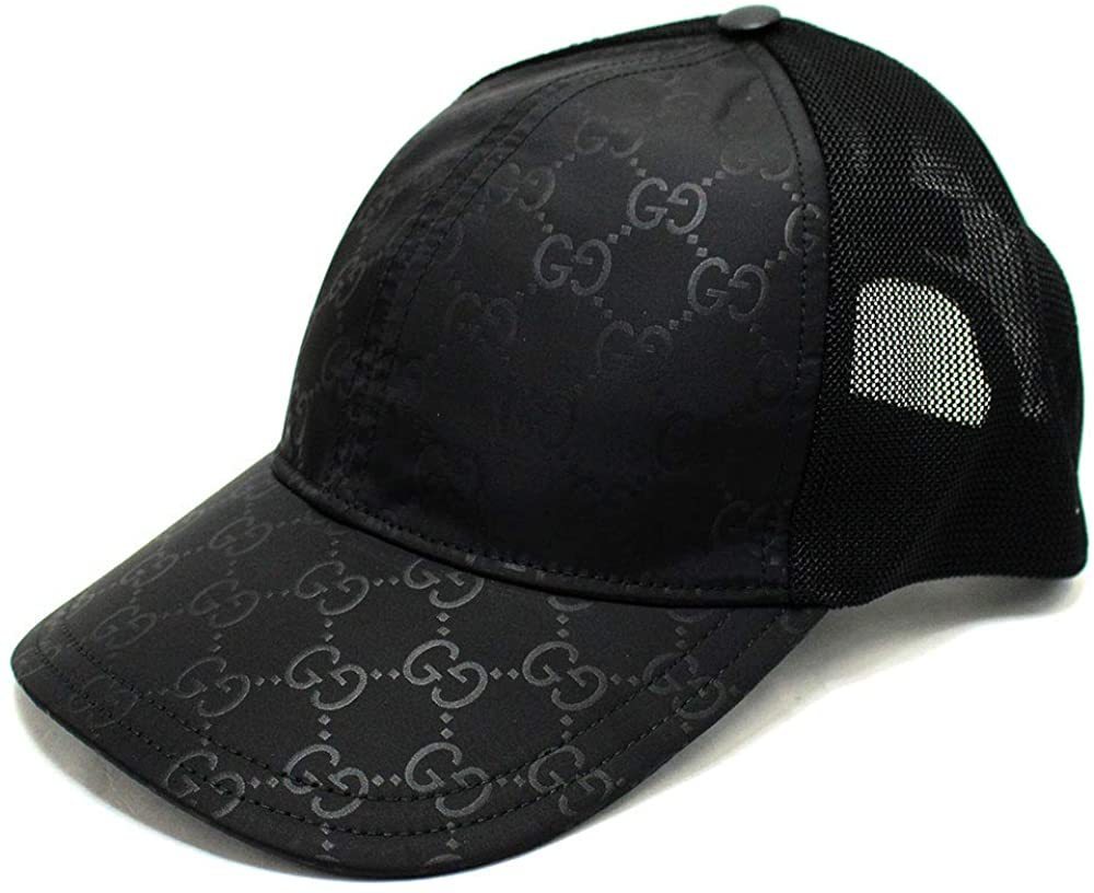 Gucci GG Guccissima Nylon Baseball Cap in Black