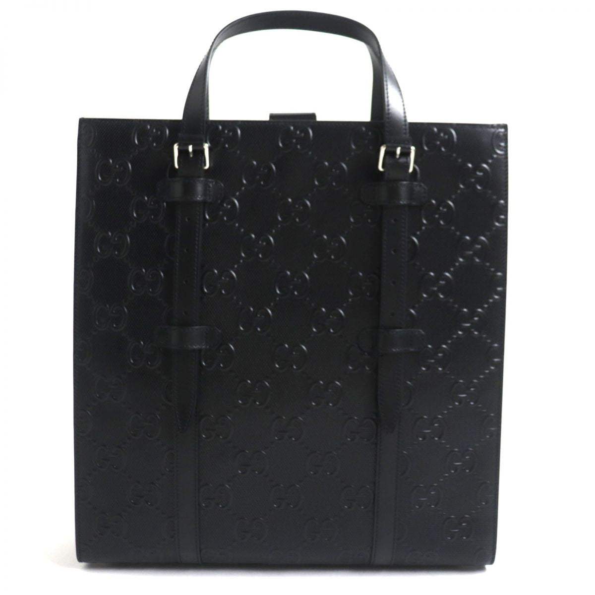 GUCCI Tote Bag Main: Shima leather black mens Used