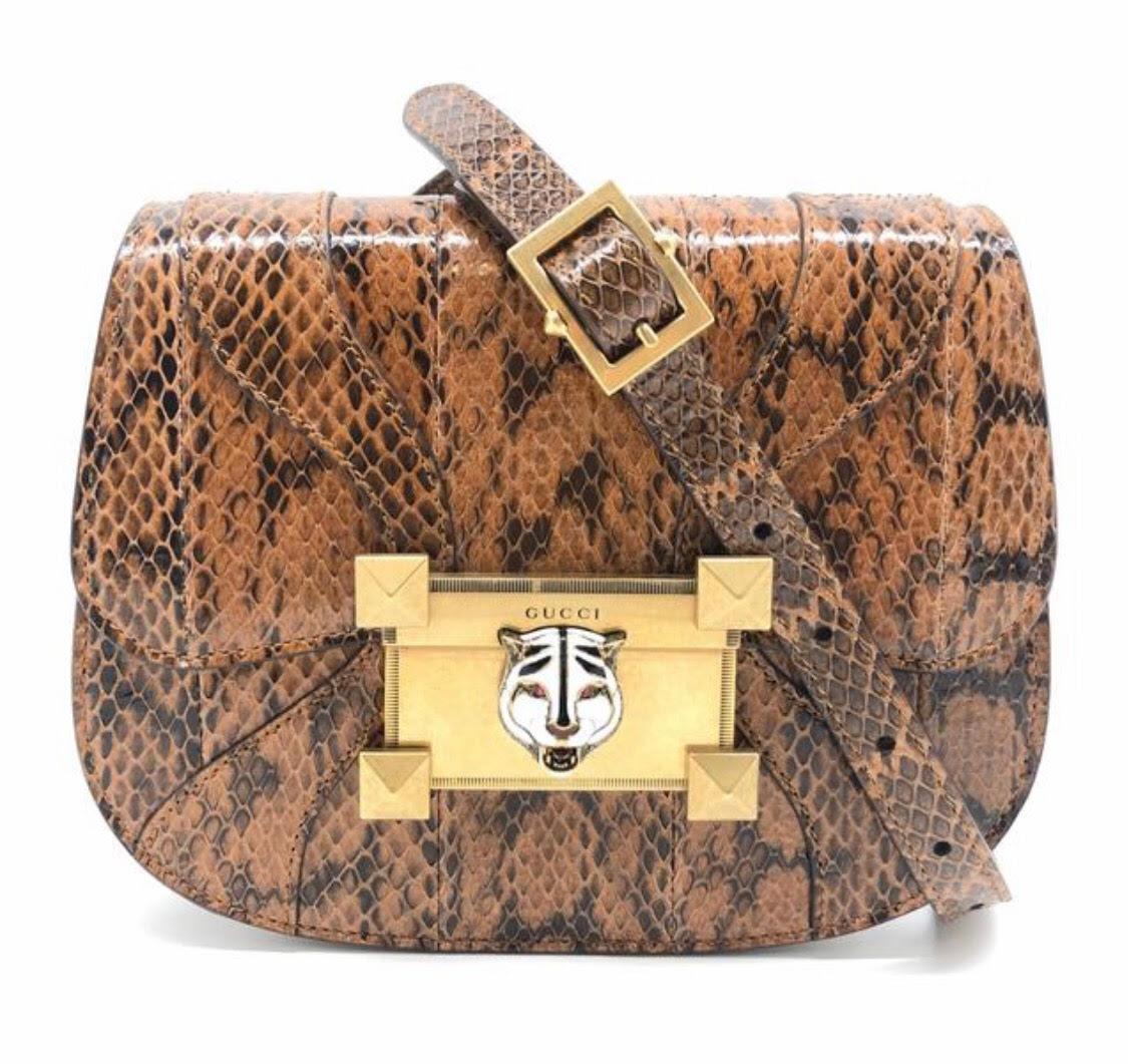 Gucci Osiride Shoulder Bag with Tiger Head Clasp