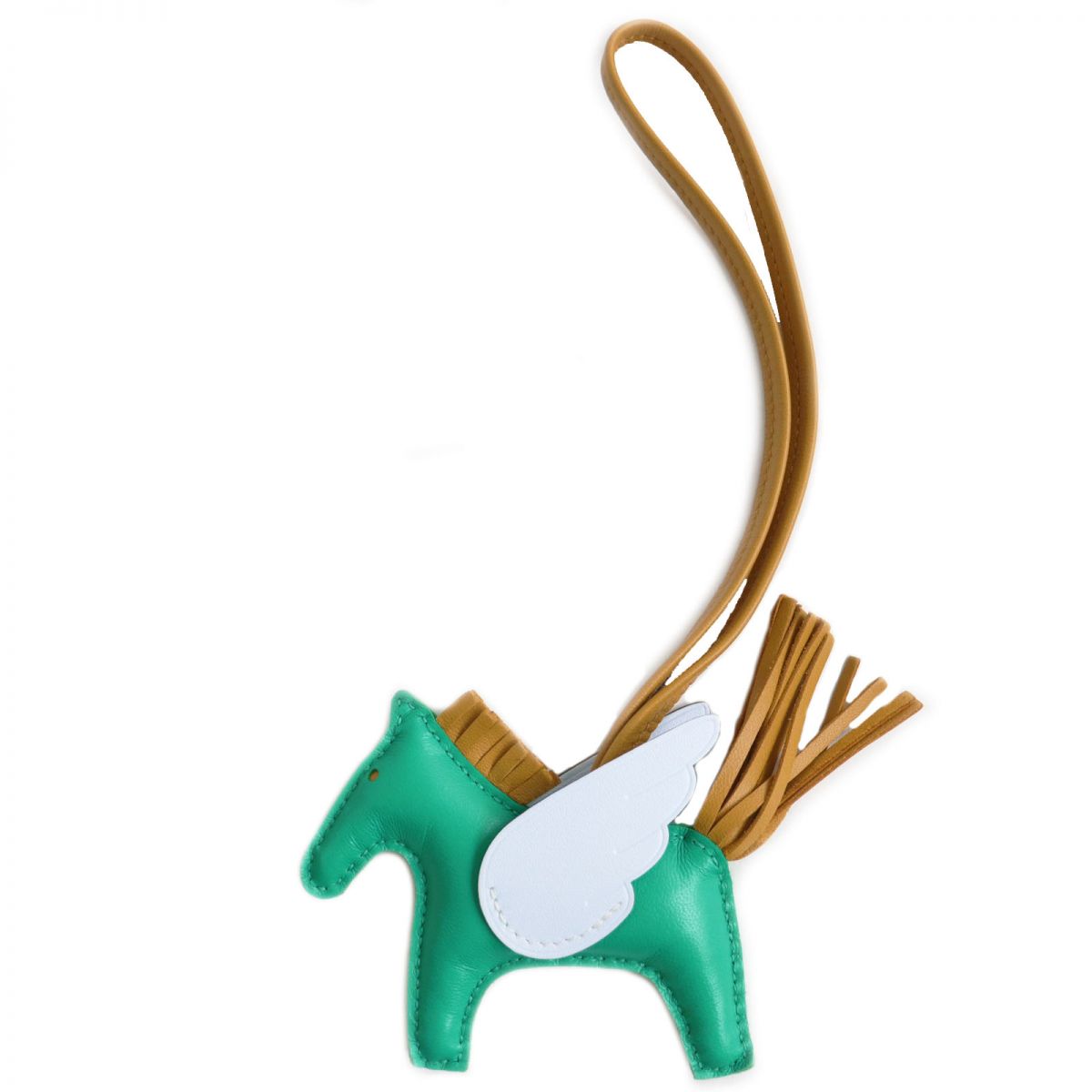 HERMES charm Main: Anyo Milo Mint/Sesame/Blue Brume mens Used