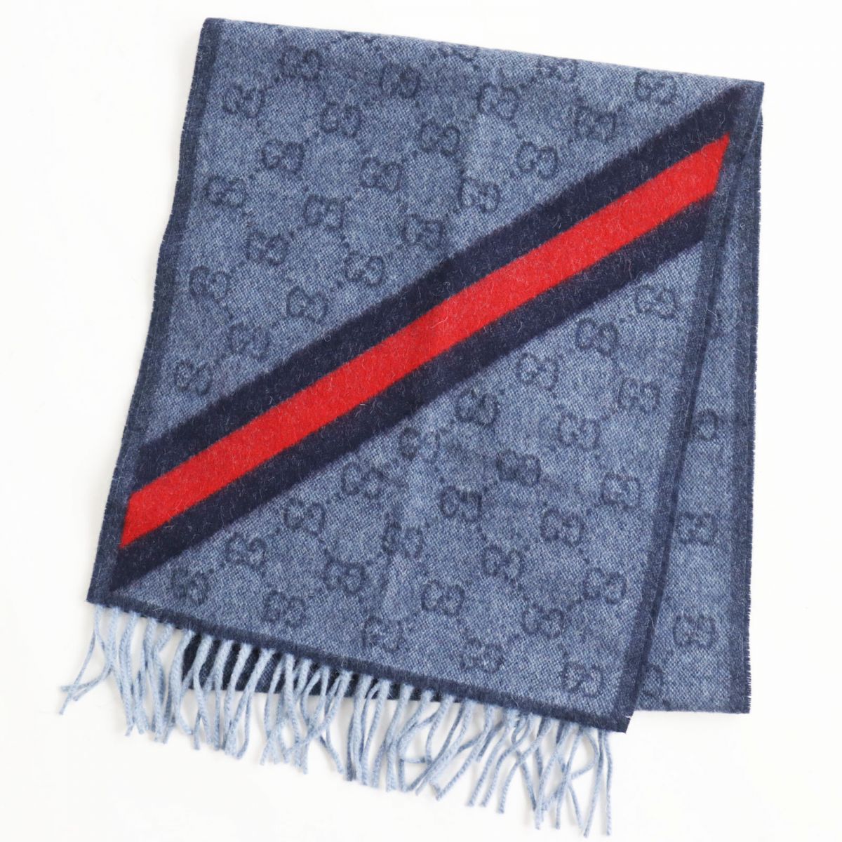 GUCCI Stall Main: 75% wool, Main: 25% alpaca Midnight blue mens Used