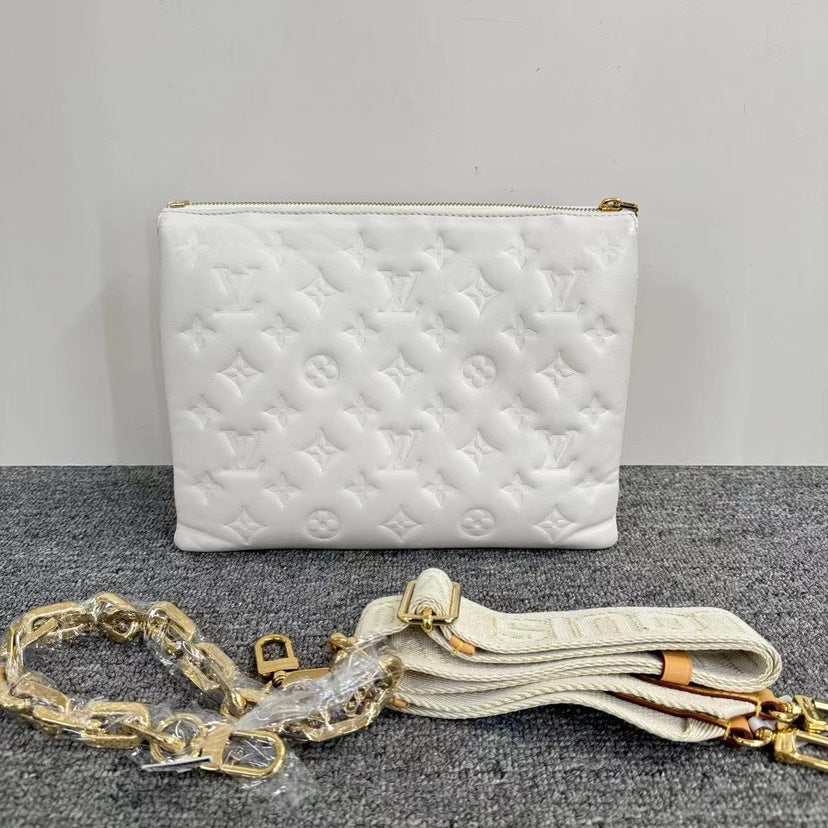 Louis Vuitton Coussin White Bag