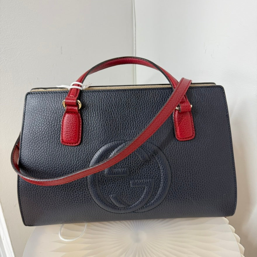 Gucci Soho Black Leather 2way Shoulder Bag