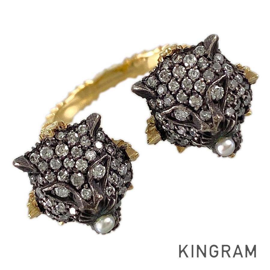 GUCCI Cat Head Le Marche de Merveille Ring