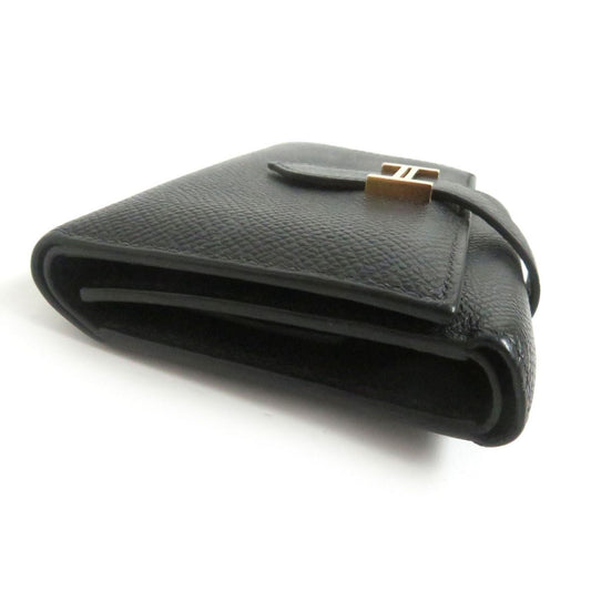 HERMES Tri-fold wallet Main�FEpsom black mens Used