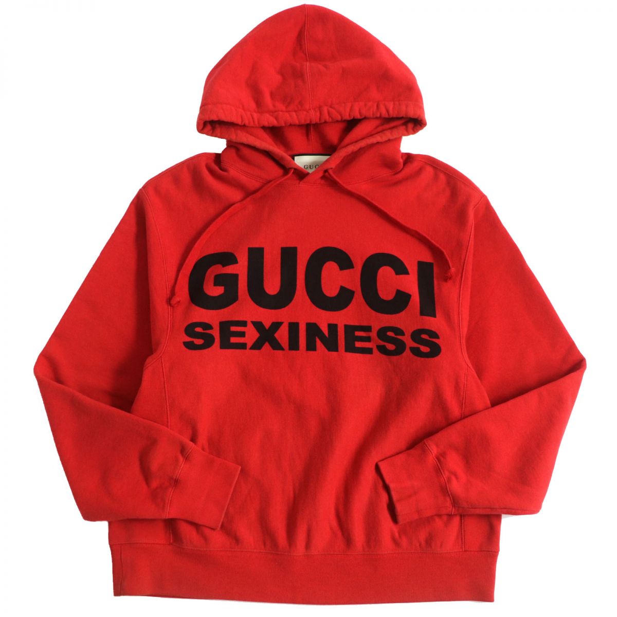 GUCCI Hoodie Main: 100% cotton Red mens XS Used