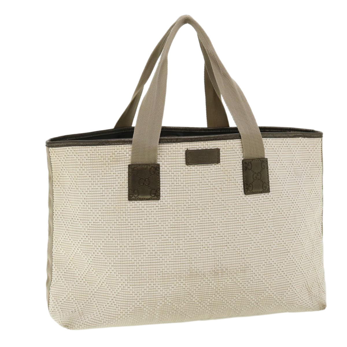 GUCCI Tote Bag straw White 289626 ti795