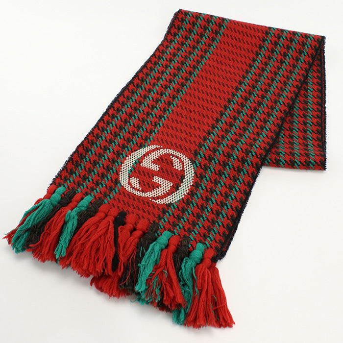 GUCCI GU80907 Scarf Scarf wool red Women