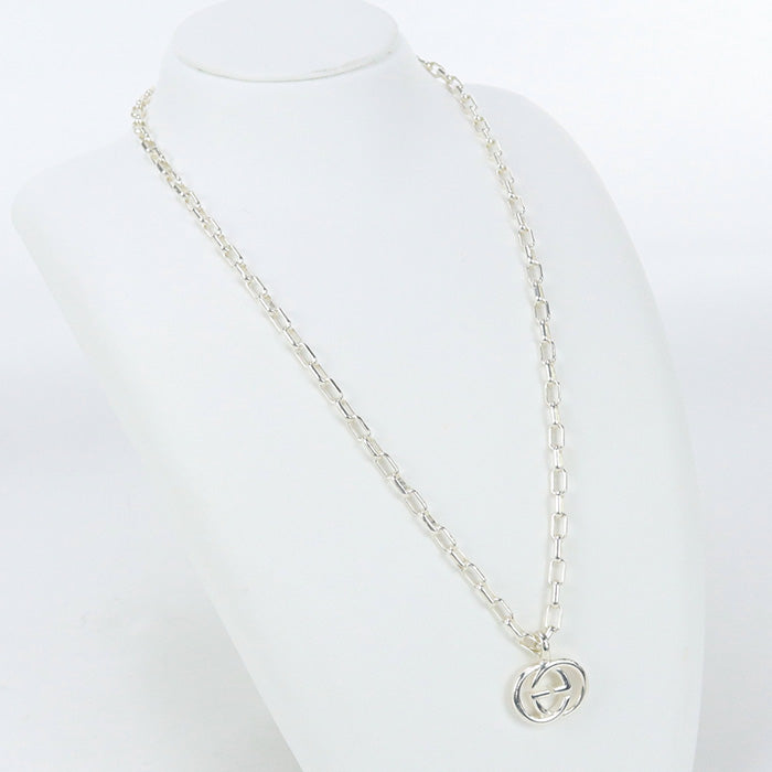 GUCCI 295710 Necklace Interlocking G accessories Silver925 Silver mens(unisex)