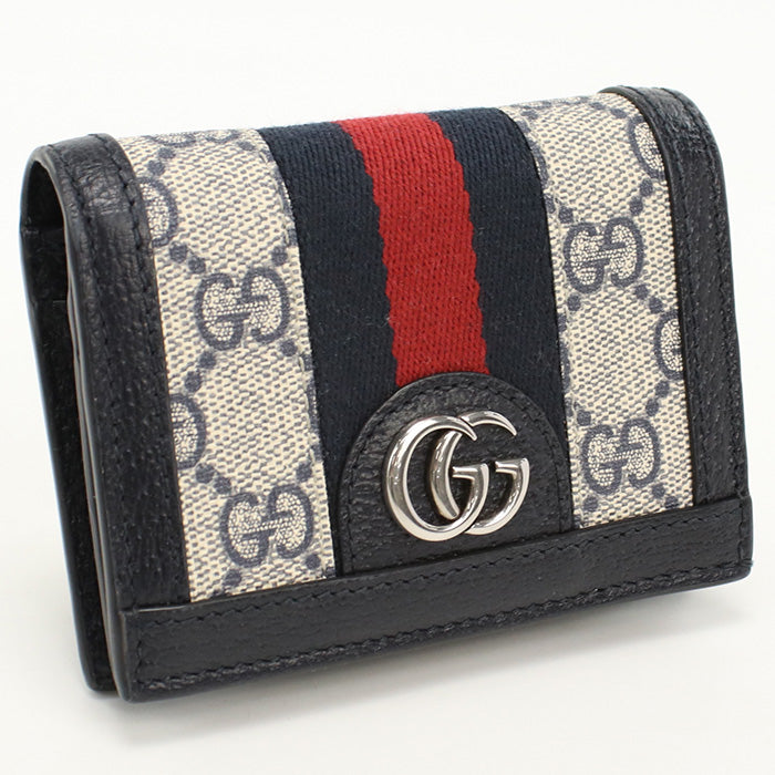 GUCCI 523155 96IWN 4076 Bi-fold wallet Ophidia GG Marmont Flap wallet GG Supreme Canvas multi Women