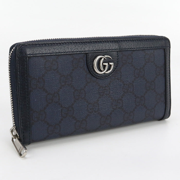 GUCCI 706844 UULBN 4055 Ofidia PurseZip Around GG Supreme navy mens