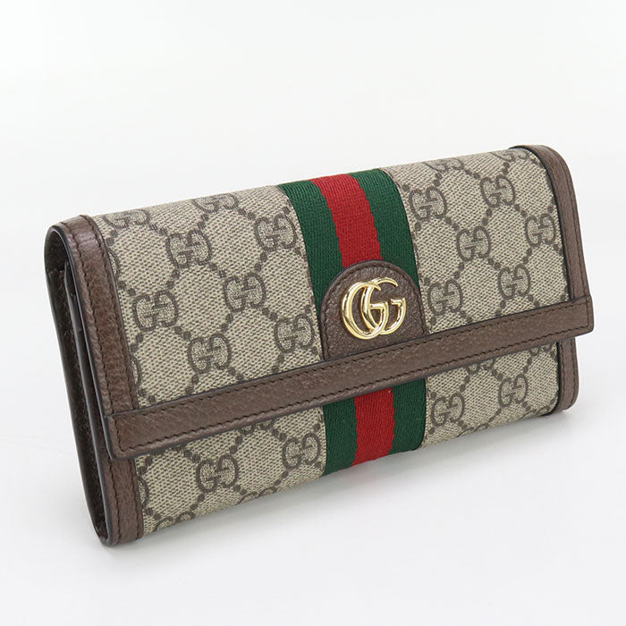 GUCCI 523153 96IWG 8745 Long wallet Ofidia GG Continental Wallet GG Supreme Canvas, leather multicolor Women