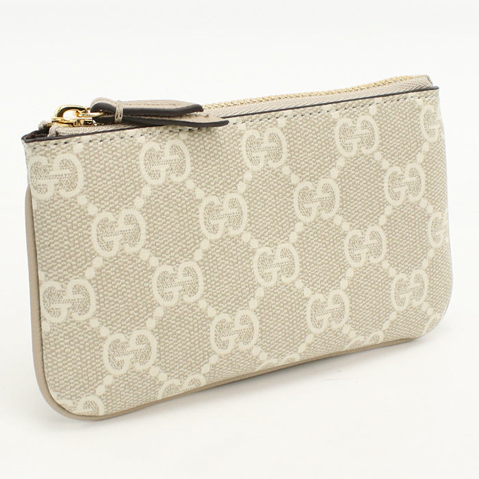 GUCCI 772321 Coin case GG Supreme Coin Pocket GG Supreme Canvas Women beige
