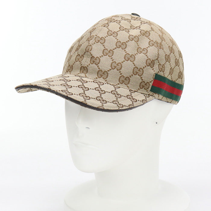 GUCCI 200035 KQWBG 9791 Baseball cap Original GG canvas beige mens