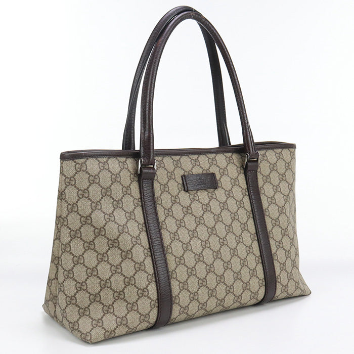 GUCCI GU90419 GG Supreme Tote Canvas Bag beige Women