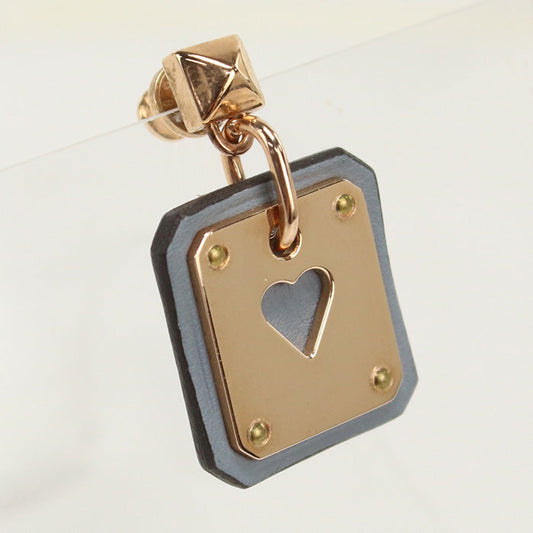HERMES As de Coeur Pierce metal Gold Women