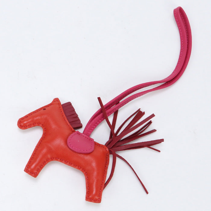 HERMES charm Rodeo PM Bag charm Anyo Miro Red/Wine Red Women