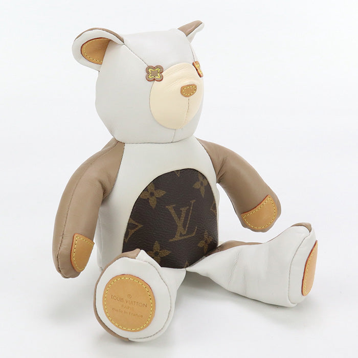 LOUIS VUITTON GI0142 Branded goods Monogram Doudou Louis Teddy bear stuffed toy leather Multicolor Women