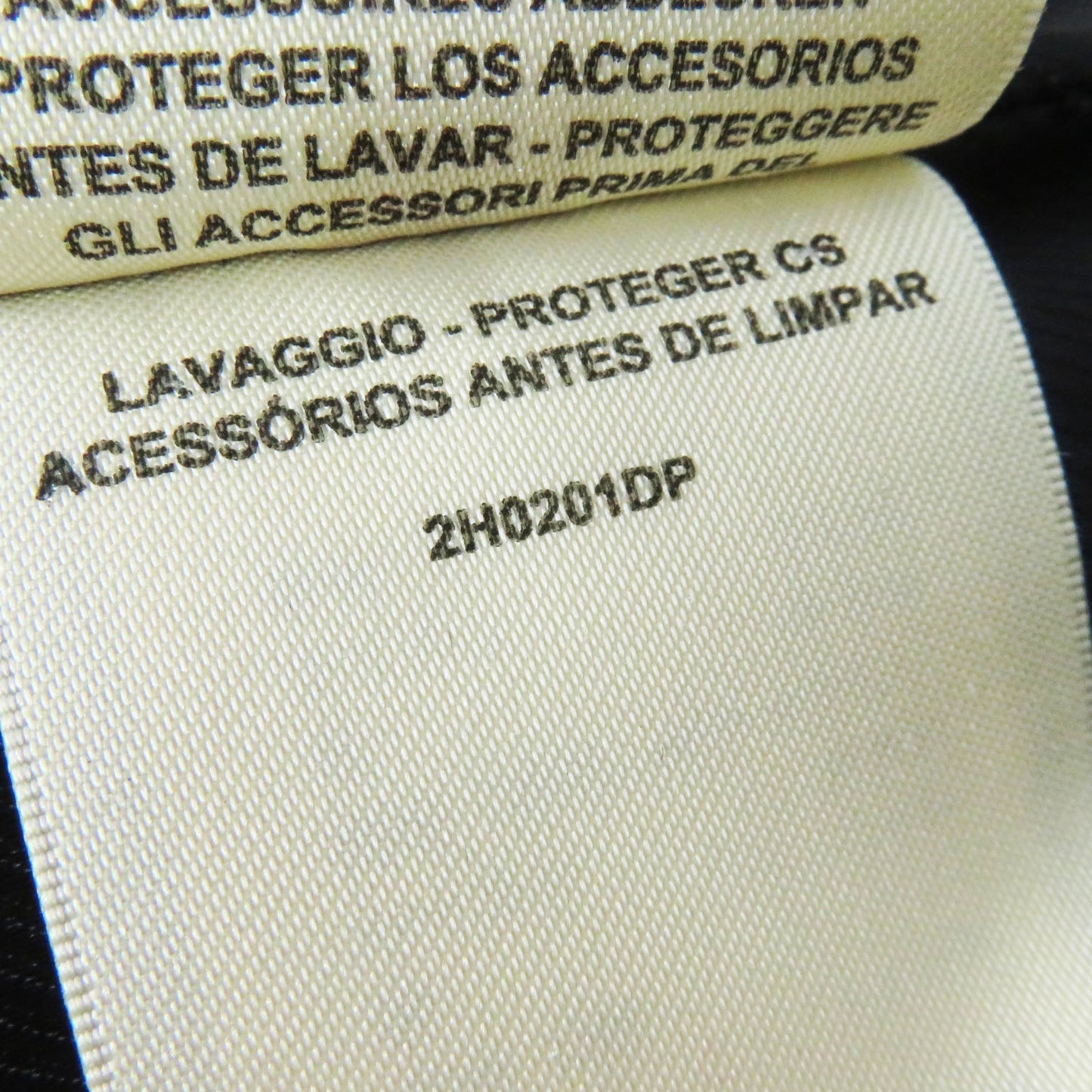 HERMES Double breasted jacket 2H0201DP Outer: 70% nylon, Outer: 30% wool, Collar: 70% wool, 30% rayon, Lining: (Body, Pocket) 85% rayon, 15% silk, Lining: (Sleeve) 100% cupra black Women 34 Used