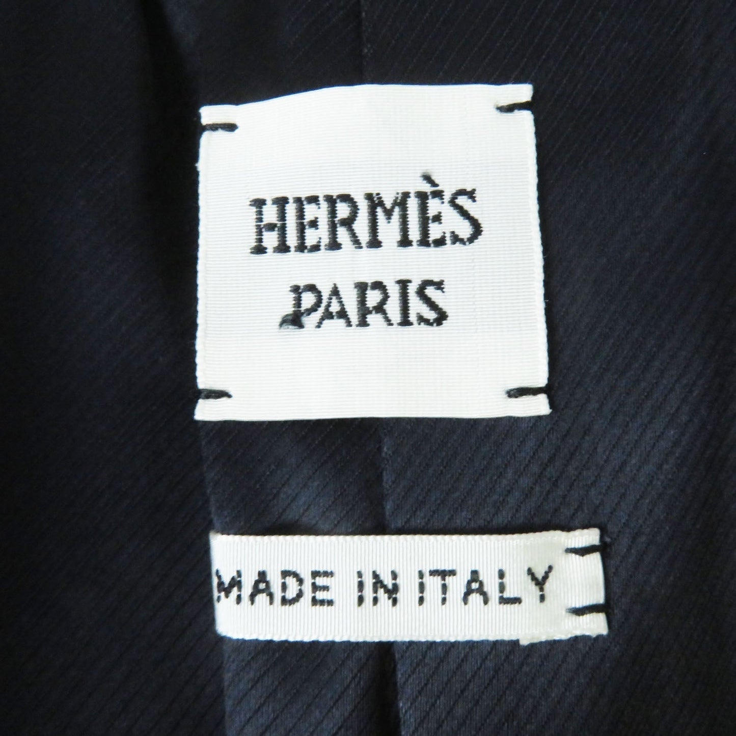 HERMES Double breasted jacket 2H0201DP Outer: 70% nylon, Outer: 30% wool, Collar: 70% wool, 30% rayon, Lining: (Body, Pocket) 85% rayon, 15% silk, Lining: (Sleeve) 100% cupra black Women 34 Used