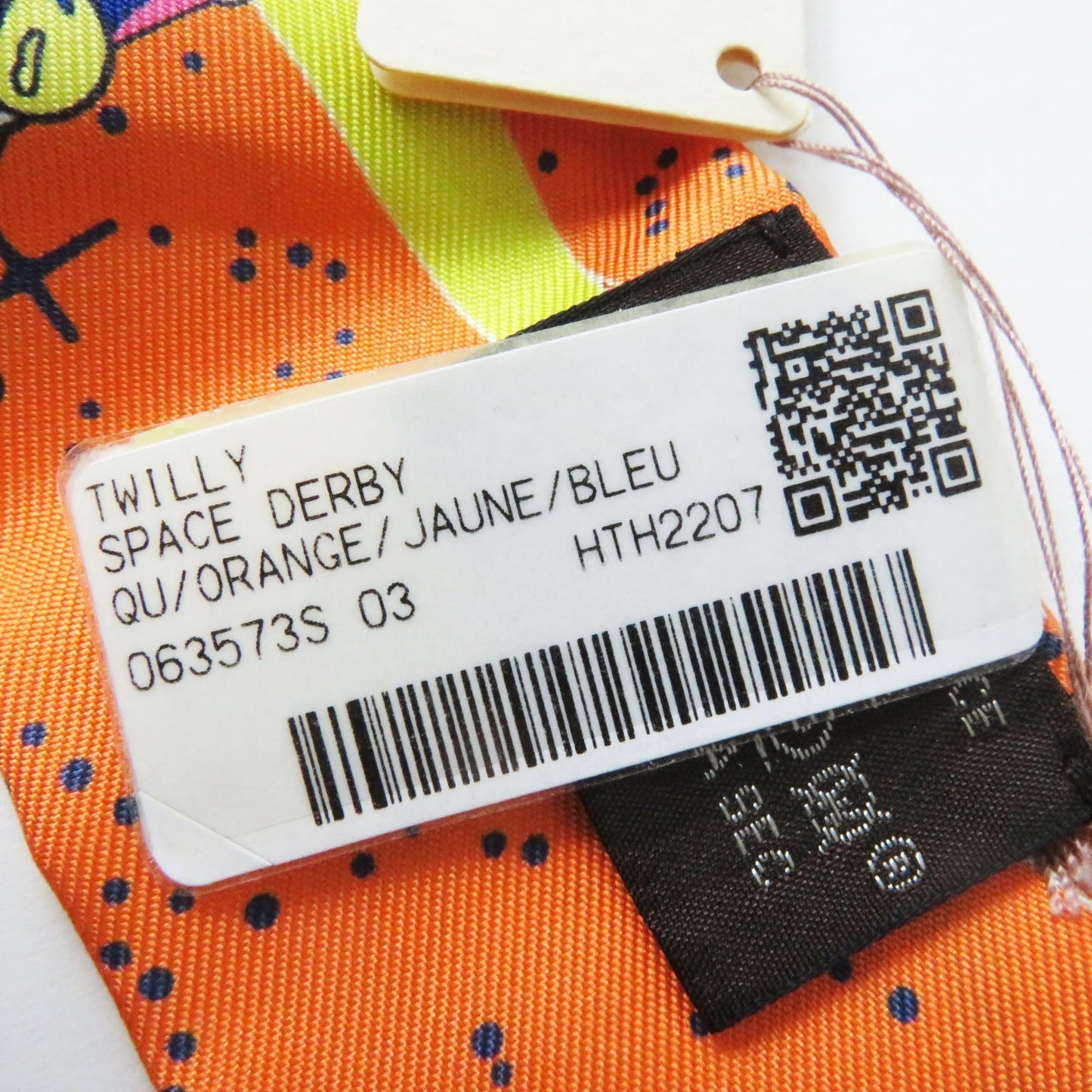 HERMES scarf Main: Silk Orenge/Jaune Twilly Women Used