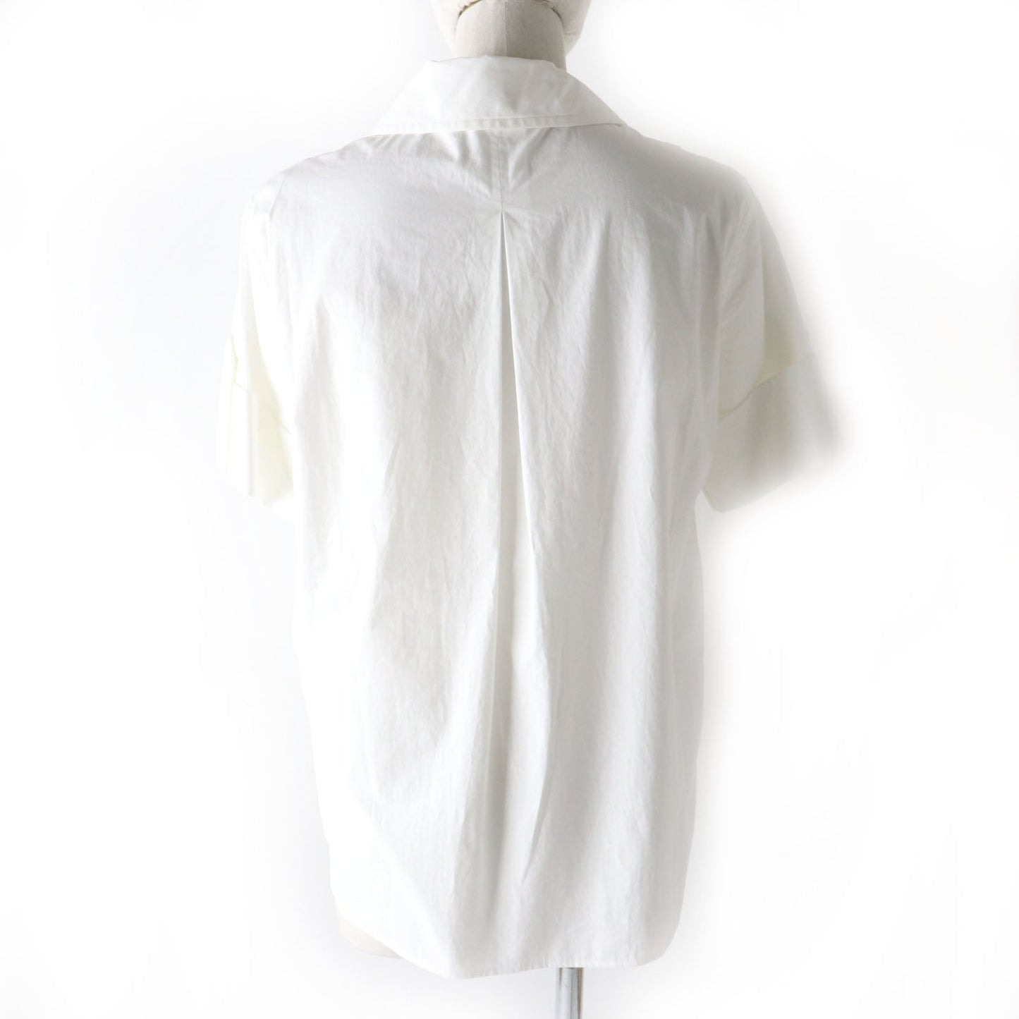 HERMES Short sleeve shirt 2E0607DJ cotton white 36
