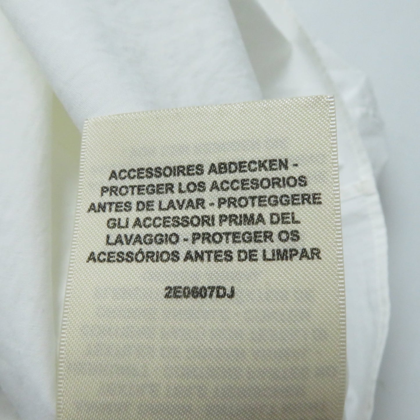 HERMES Short sleeve shirt 2E0607DJ cotton white 36