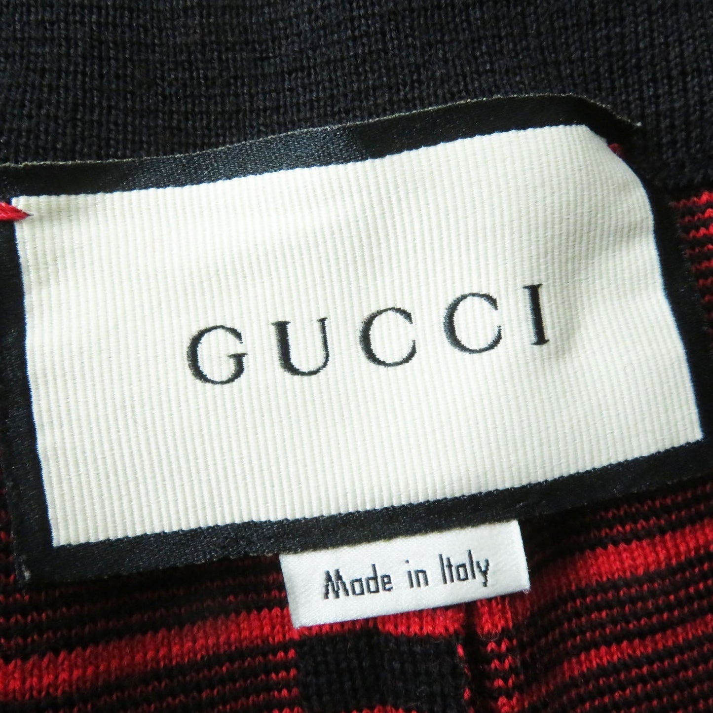 GUCCI Pants 579806 wool Black x red M