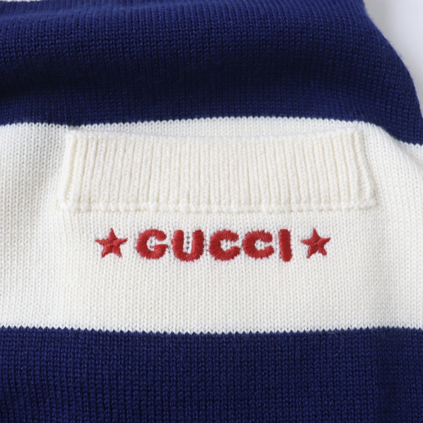 GUCCI skirt 691664 wool Ivoryx navy XS