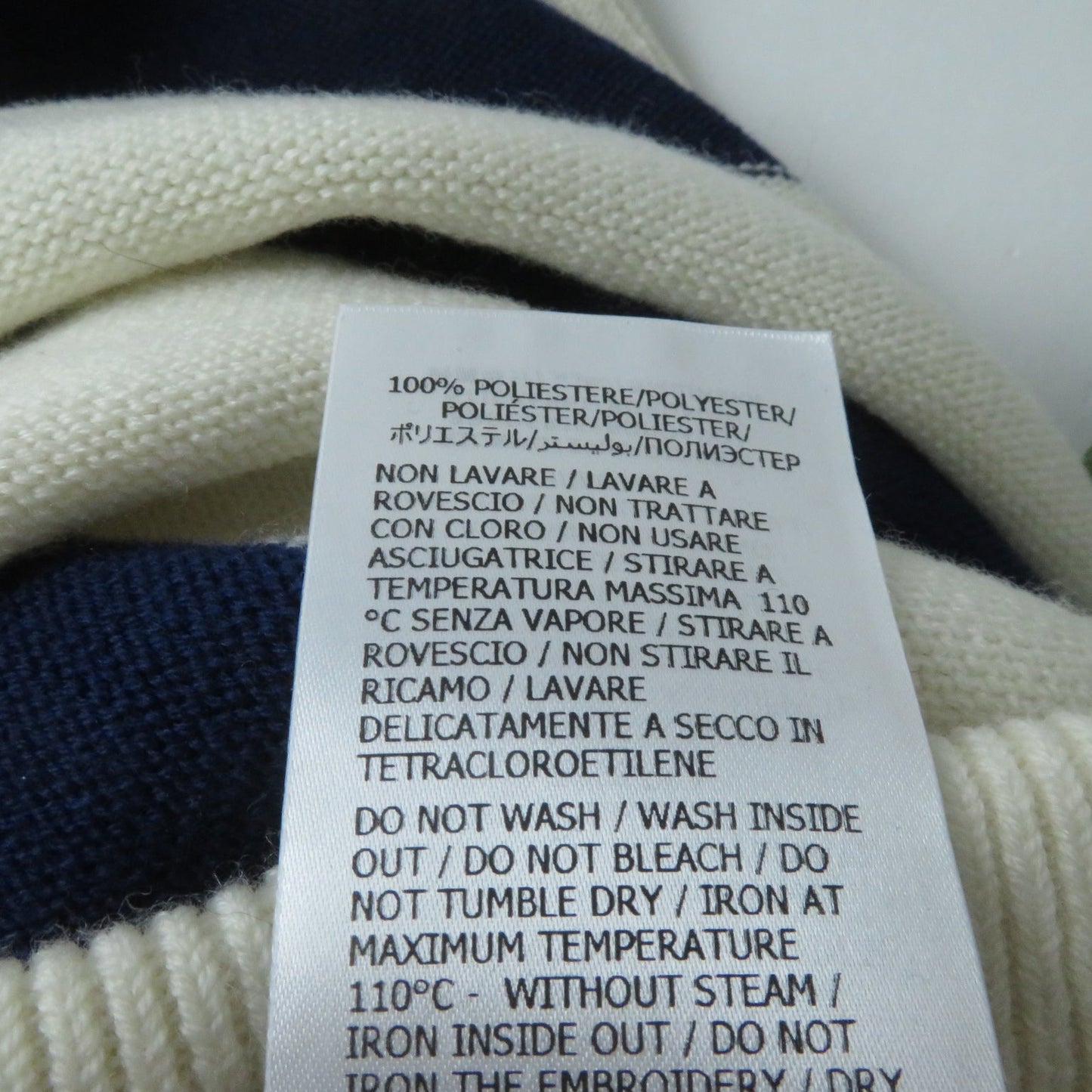 GUCCI skirt 691664 wool Ivoryx navy XS