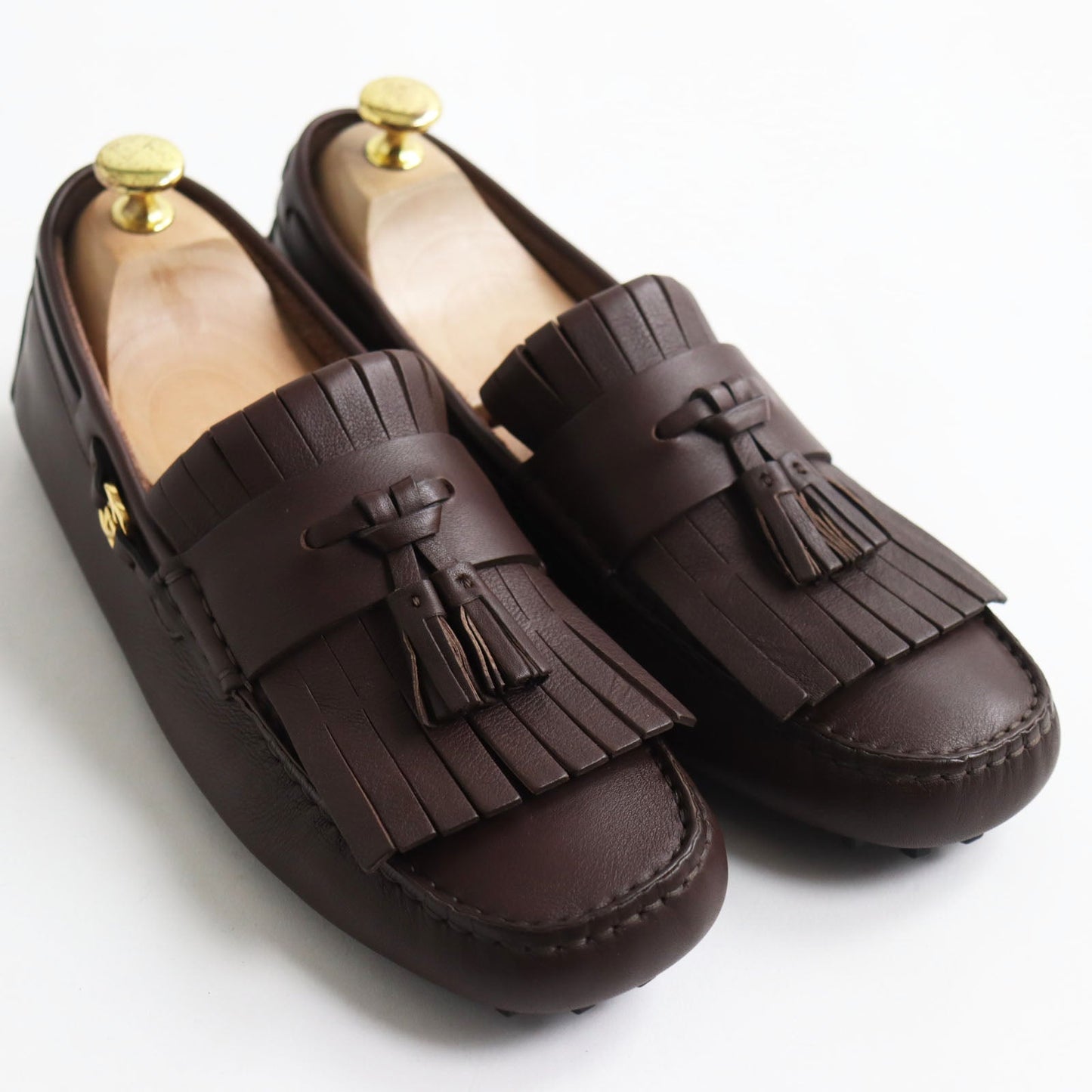 GUCCI loafers 624699 leather Brown 7 1/2