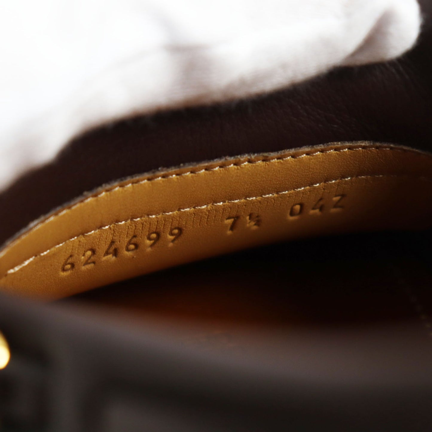 GUCCI loafers 624699 leather Brown 7 1/2