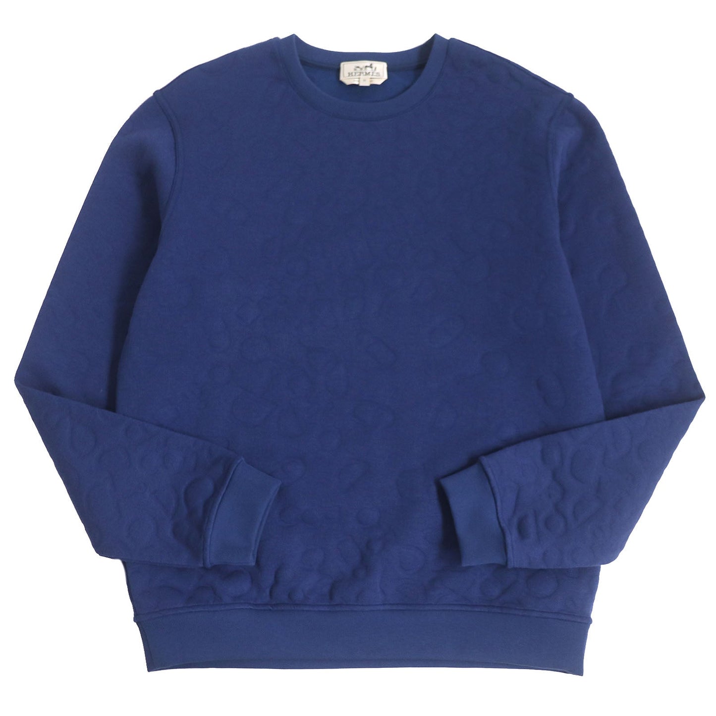 HERMES sweat polyamide Indigo blue Maillons en Boucle Aero M