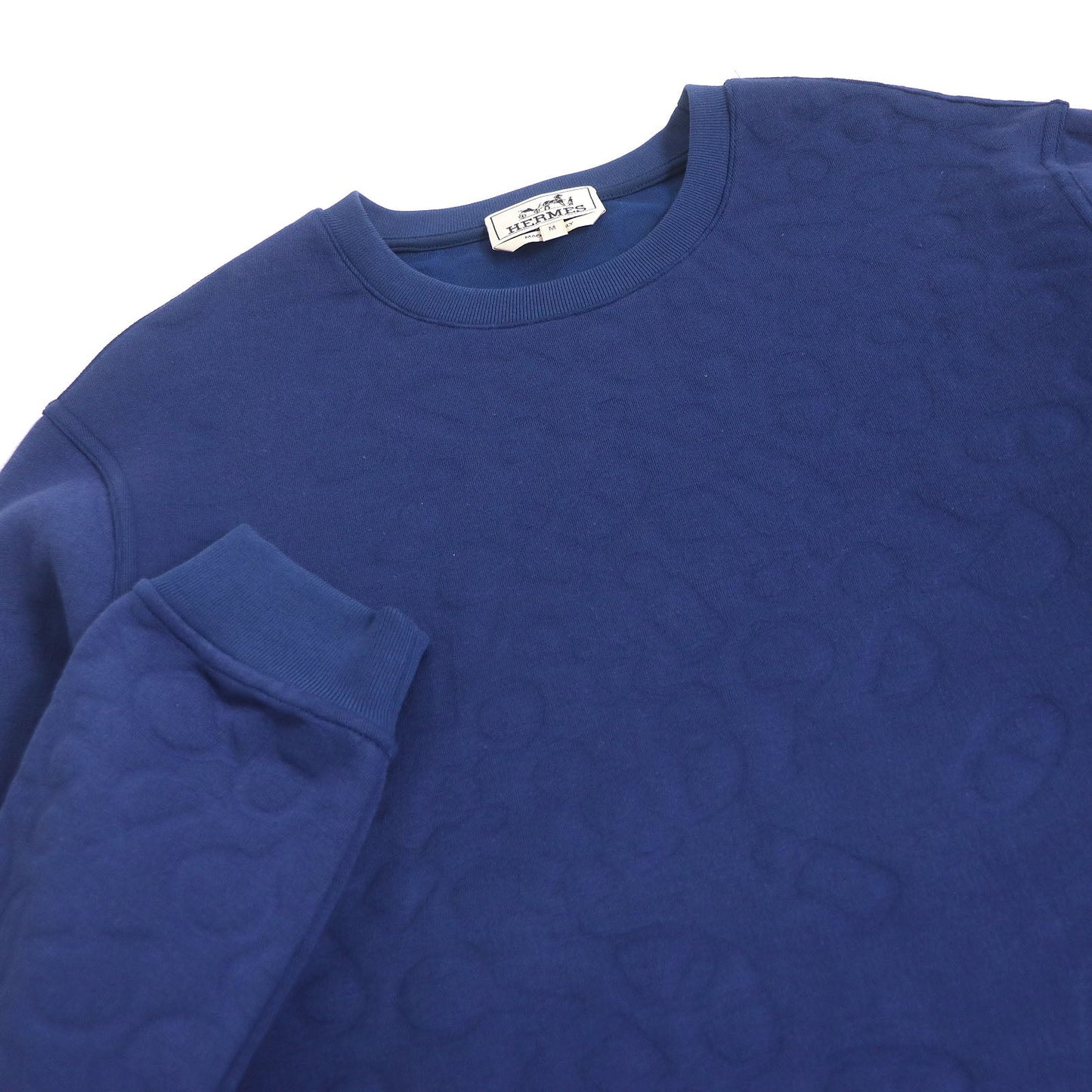HERMES sweat polyamide Indigo blue Maillons en Boucle Aero M