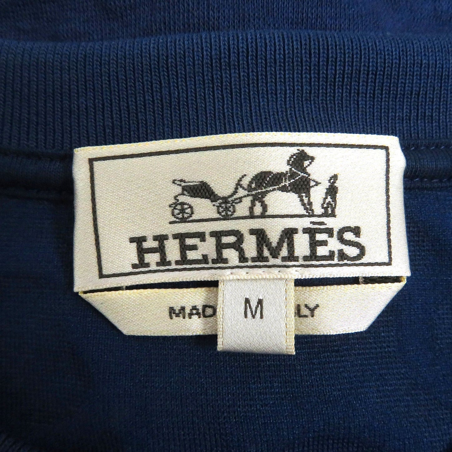 HERMES sweat polyamide Indigo blue Maillons en Boucle Aero M