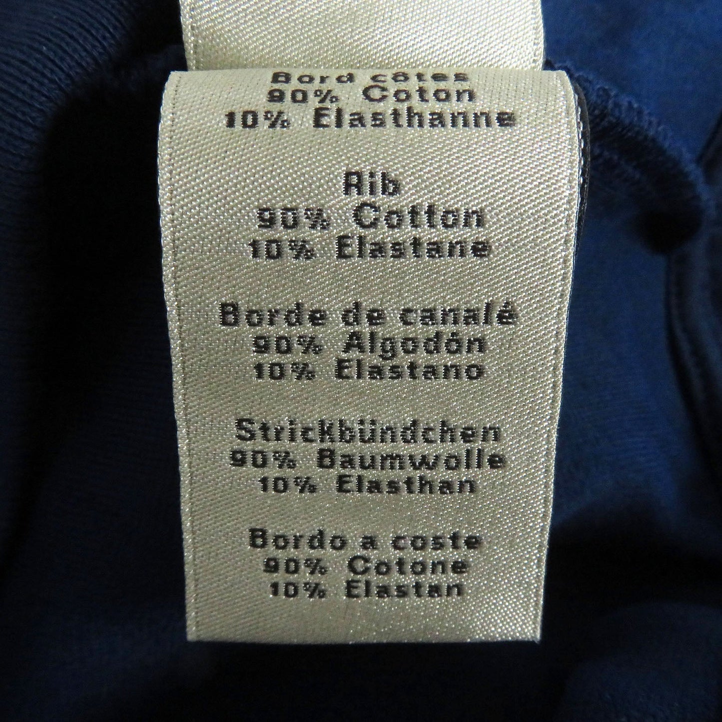 HERMES sweat polyamide Indigo blue Maillons en Boucle Aero M