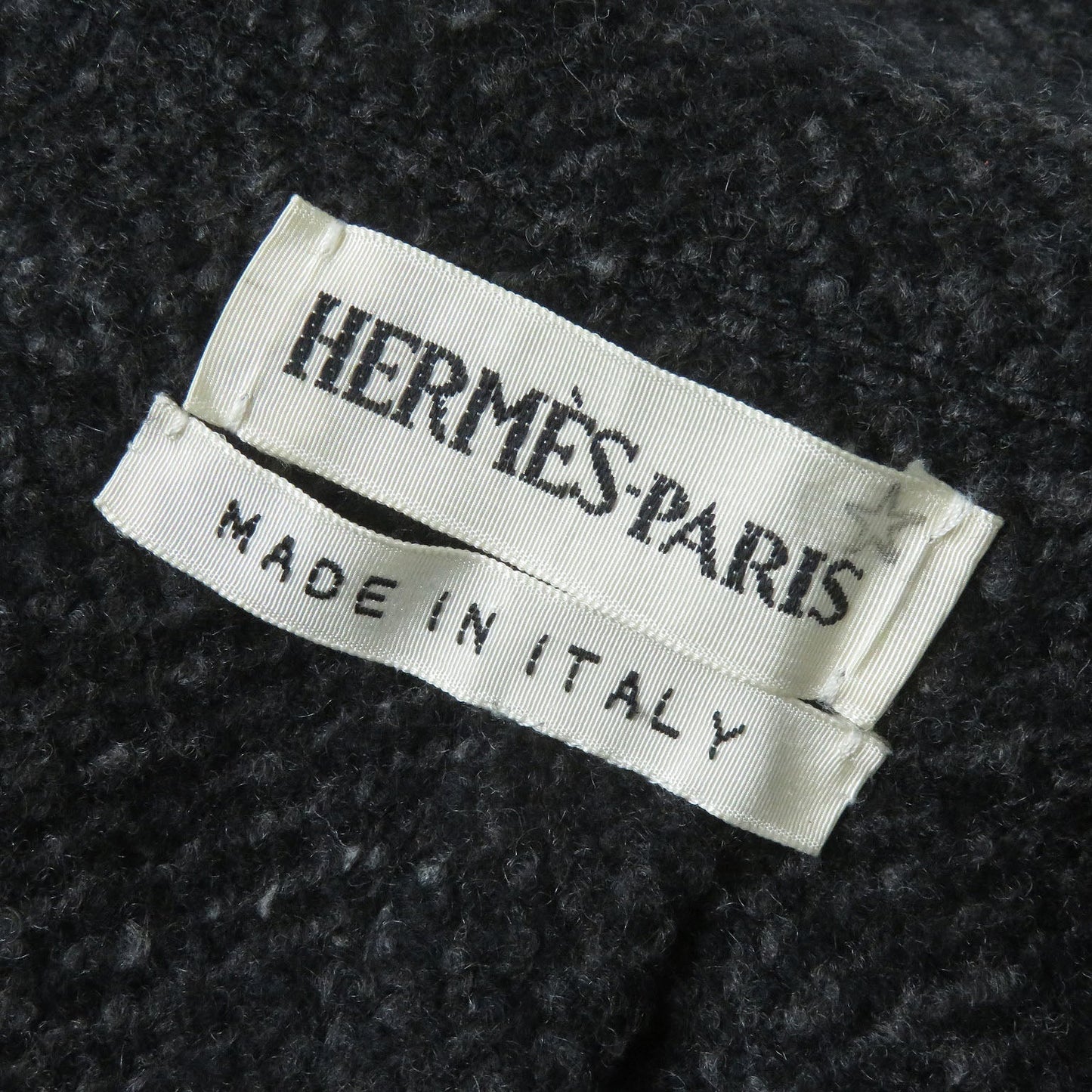 HERMES coat Outer: 100% cashmere, Lining: 100% silk Dark gray Women 36 Used