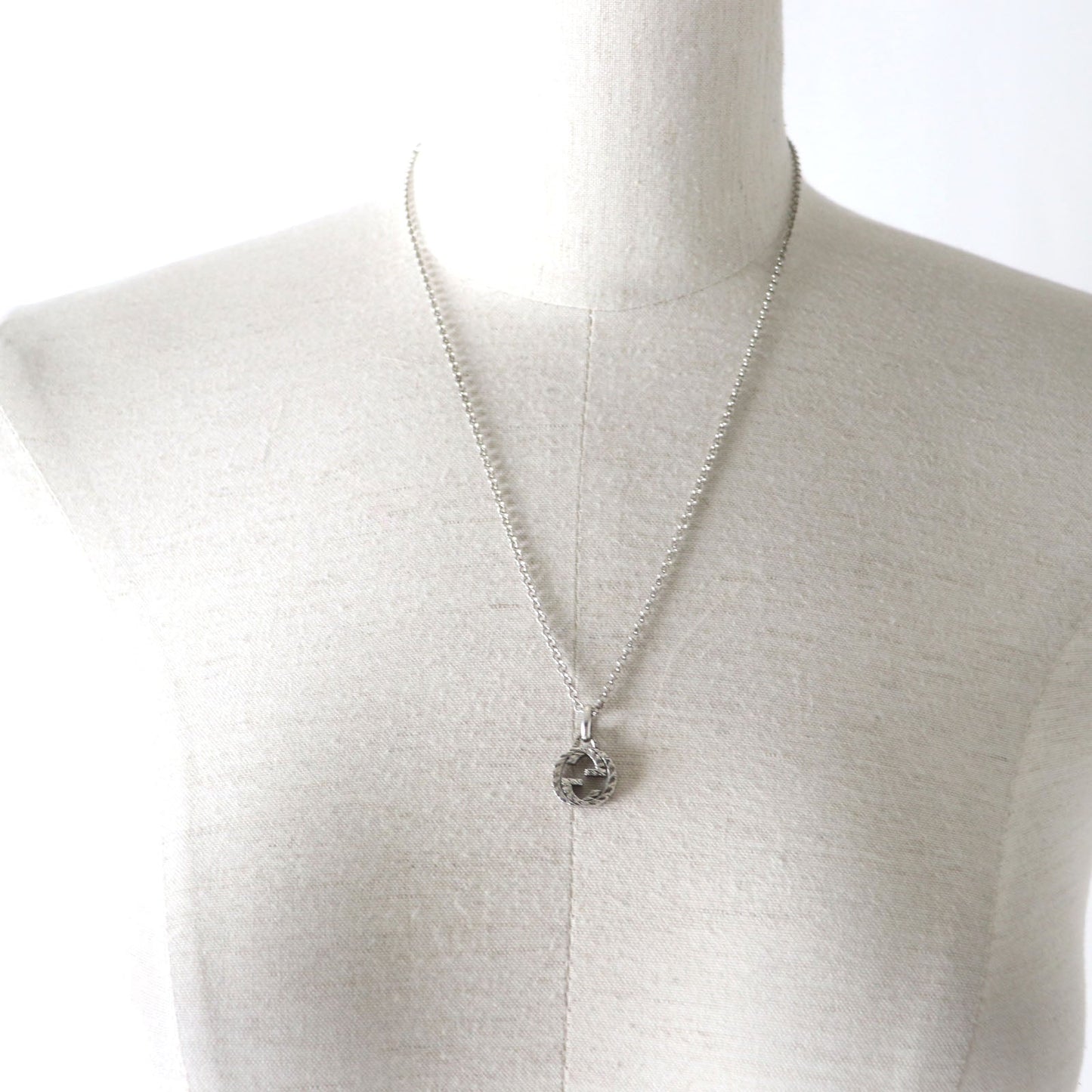 GUCCI Necklace AG925 Silver Arabesque