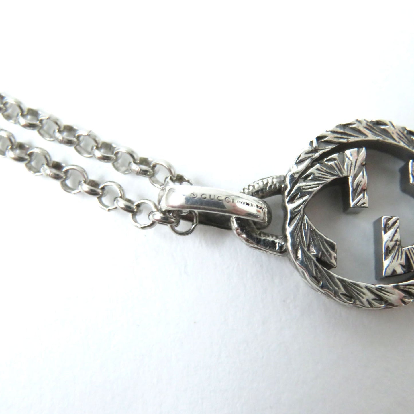 GUCCI Necklace AG925 Silver Arabesque