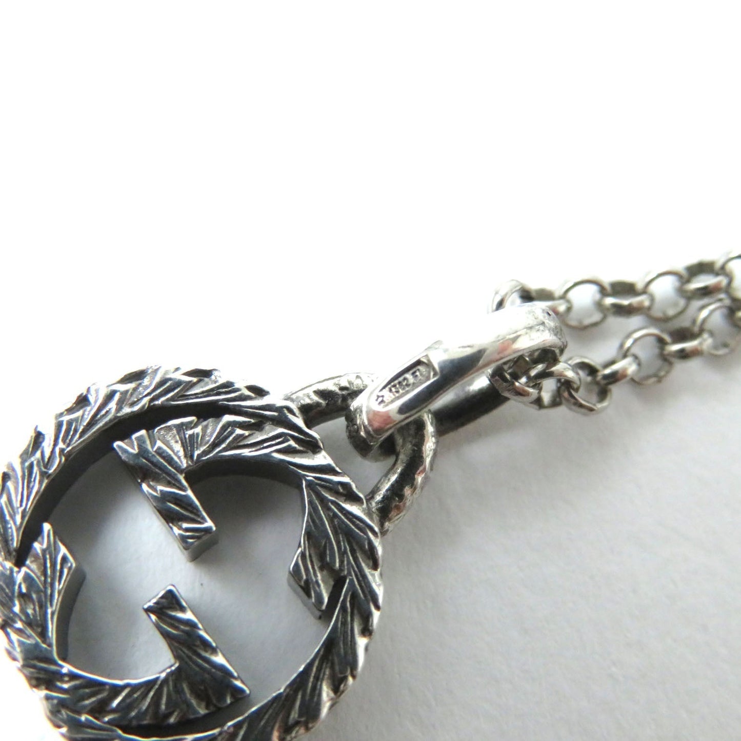 GUCCI Necklace AG925 Silver Arabesque