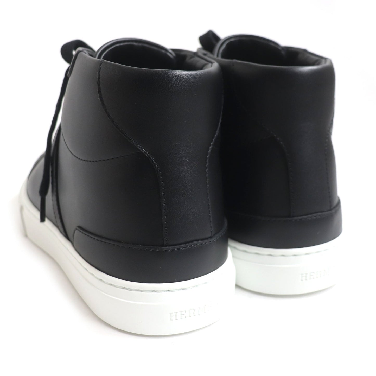 HERMES High cut sneakers Main: Leather black Daydream mens 39.5 Used
