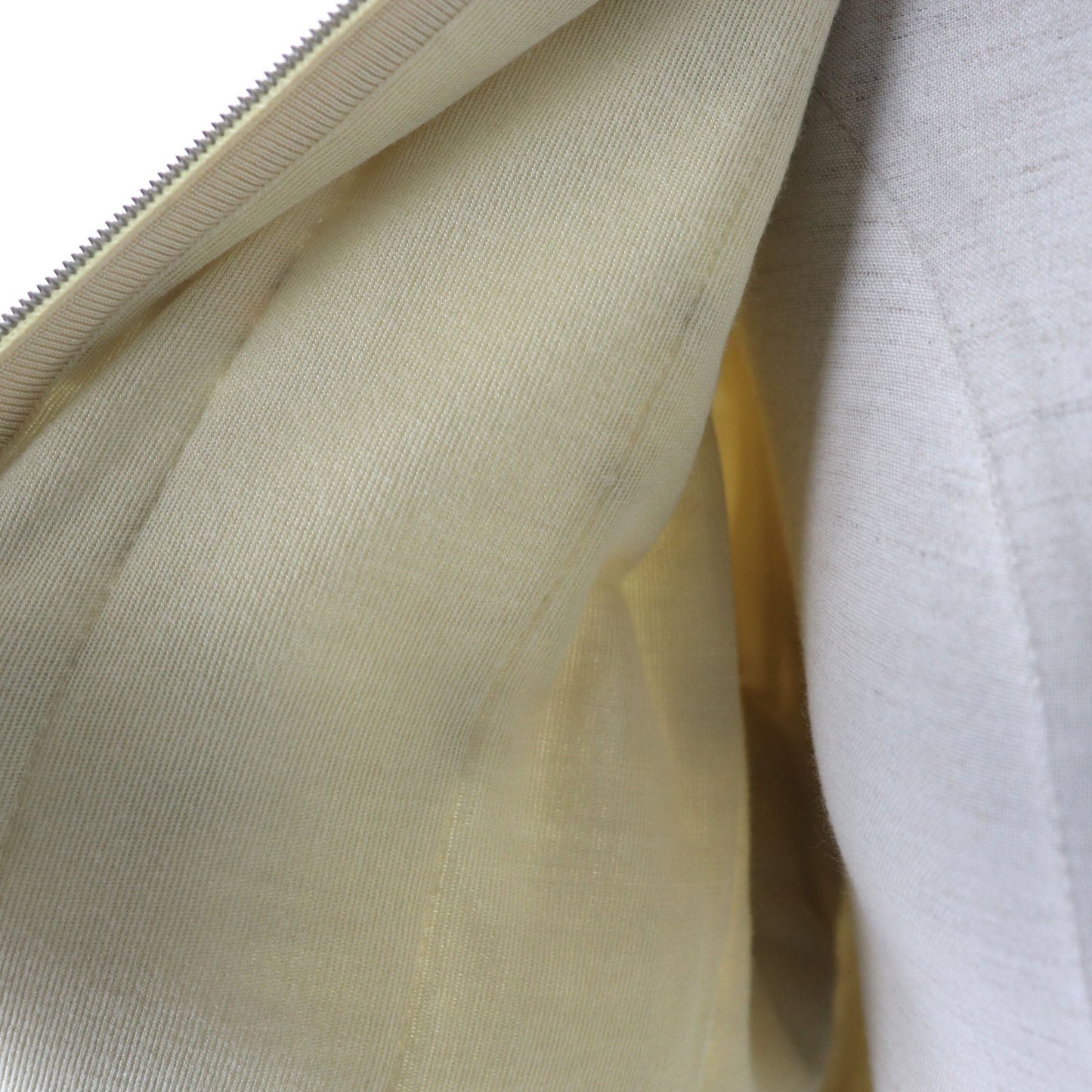 HERMES Nylon jacket silk beige 34