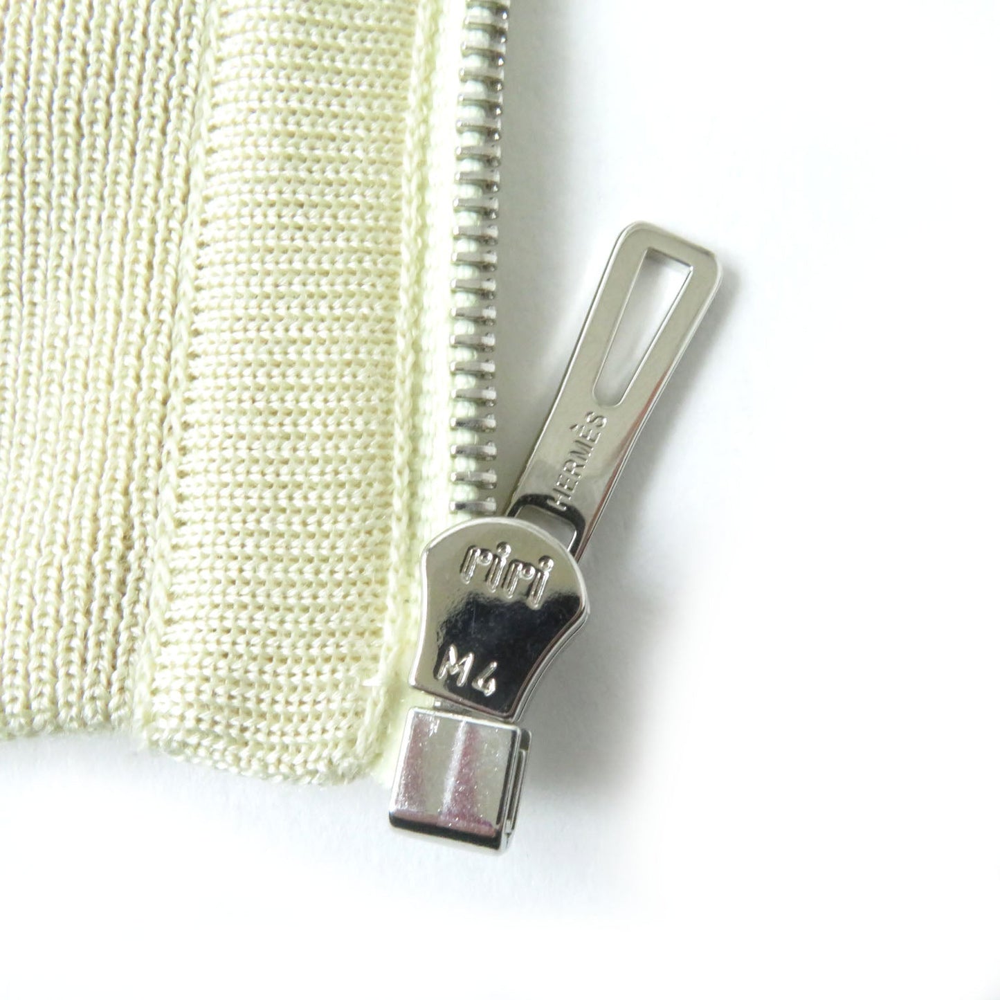 HERMES Nylon jacket silk beige 34