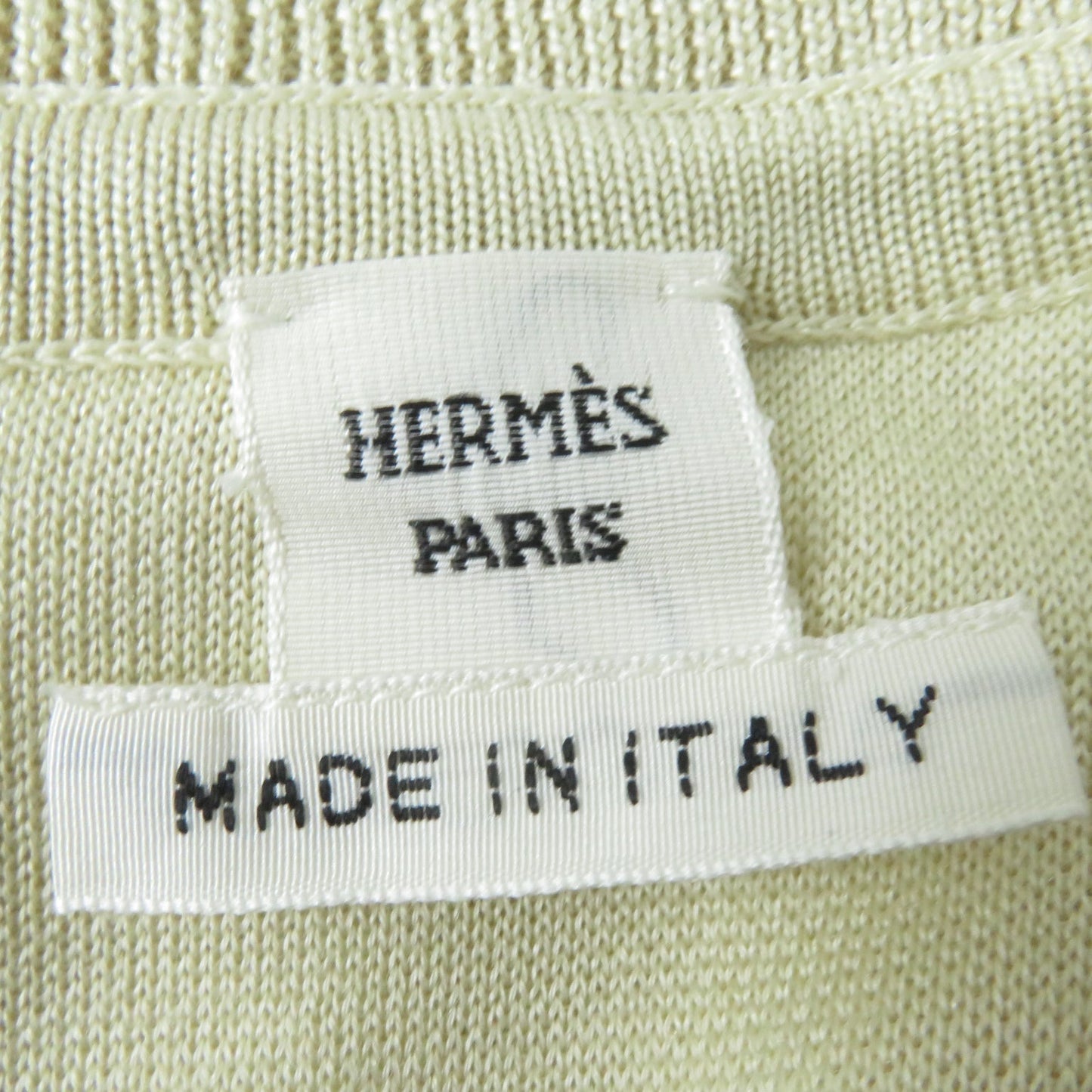 HERMES Nylon jacket silk beige 34