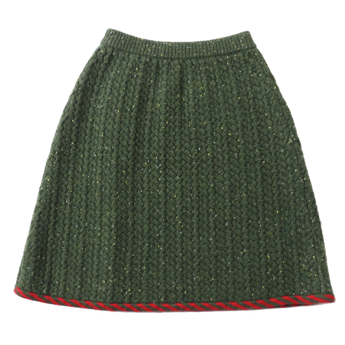 GUCCI skirt 713317 wool Green red S