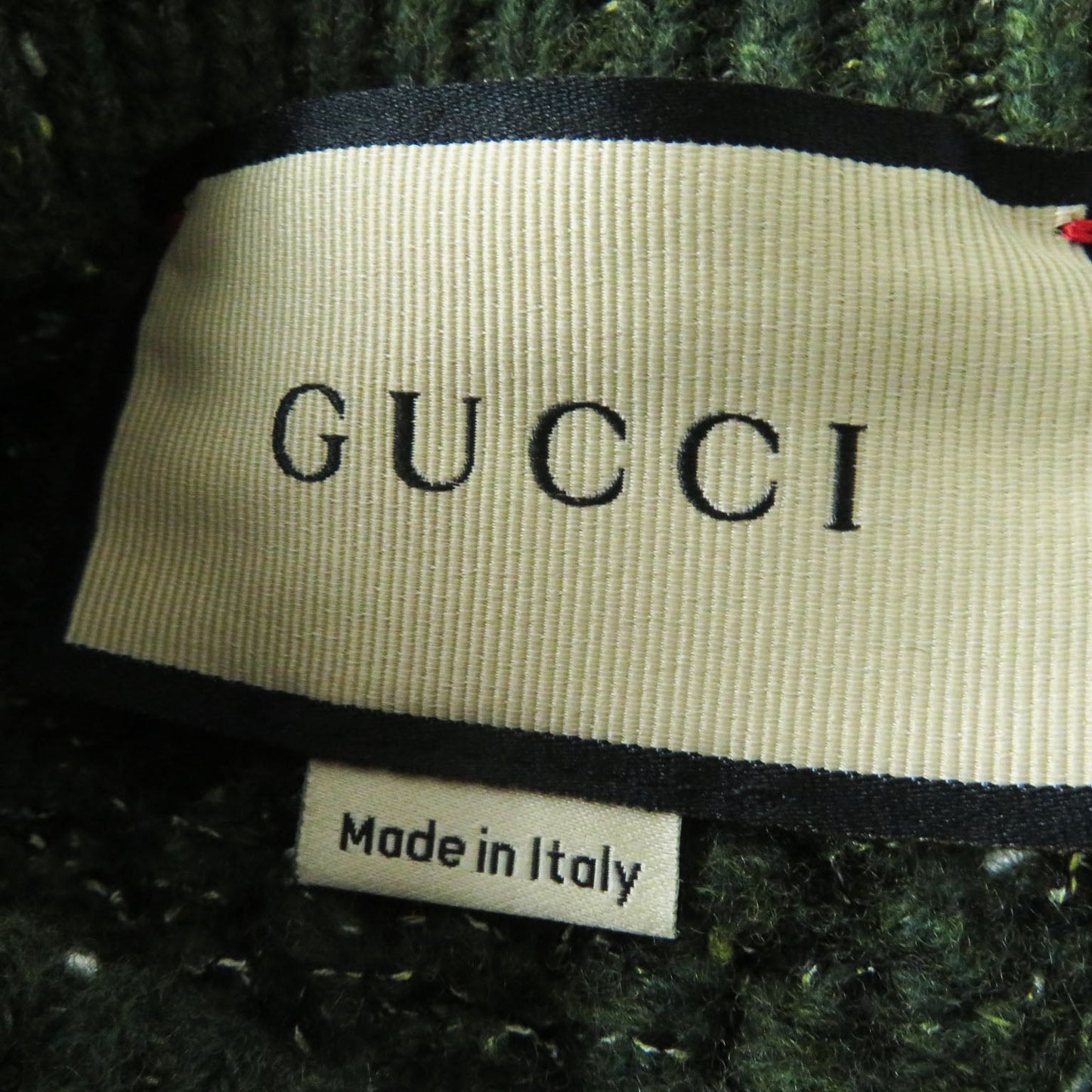 GUCCI skirt 713317 wool Green red S