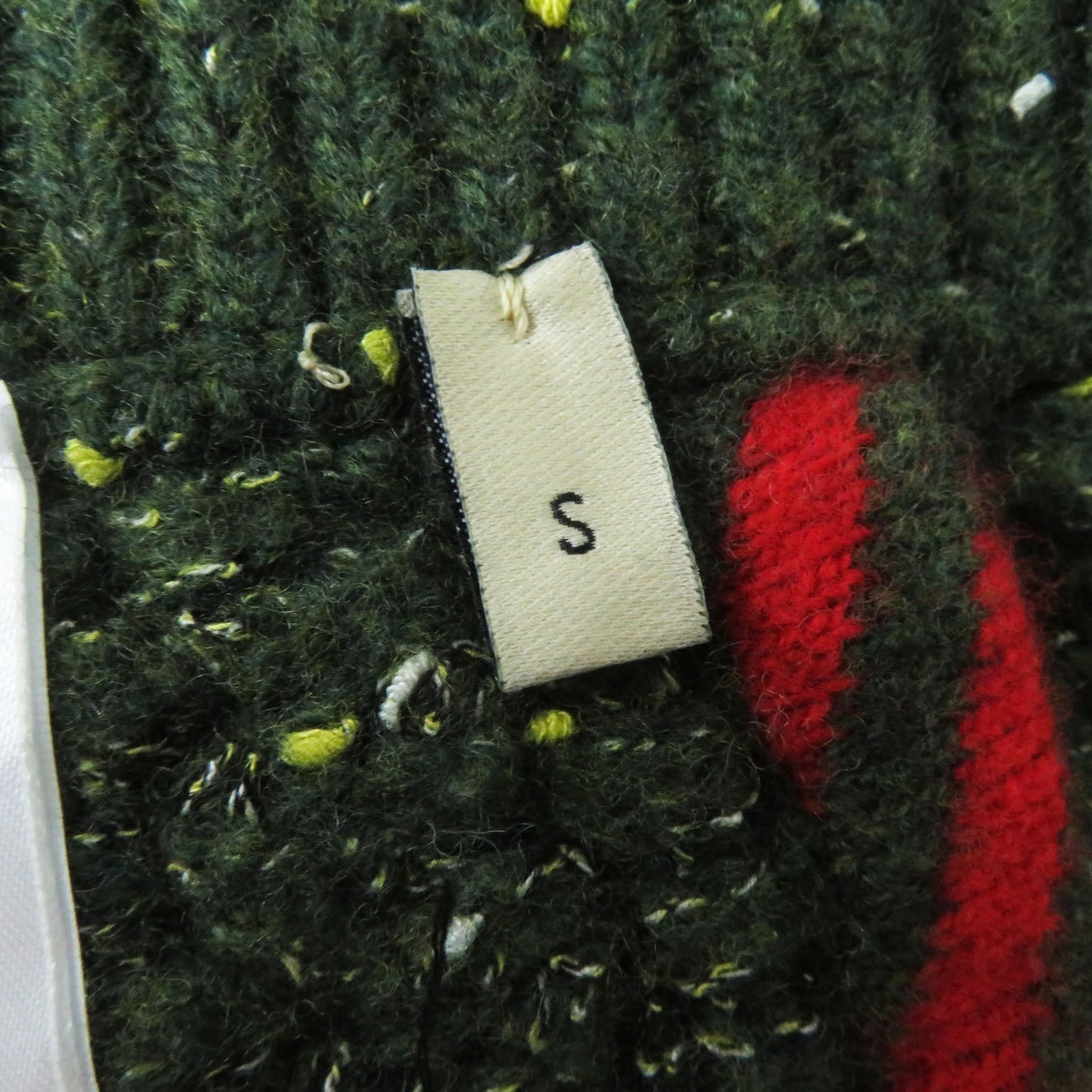 GUCCI skirt 713317 wool Green red S