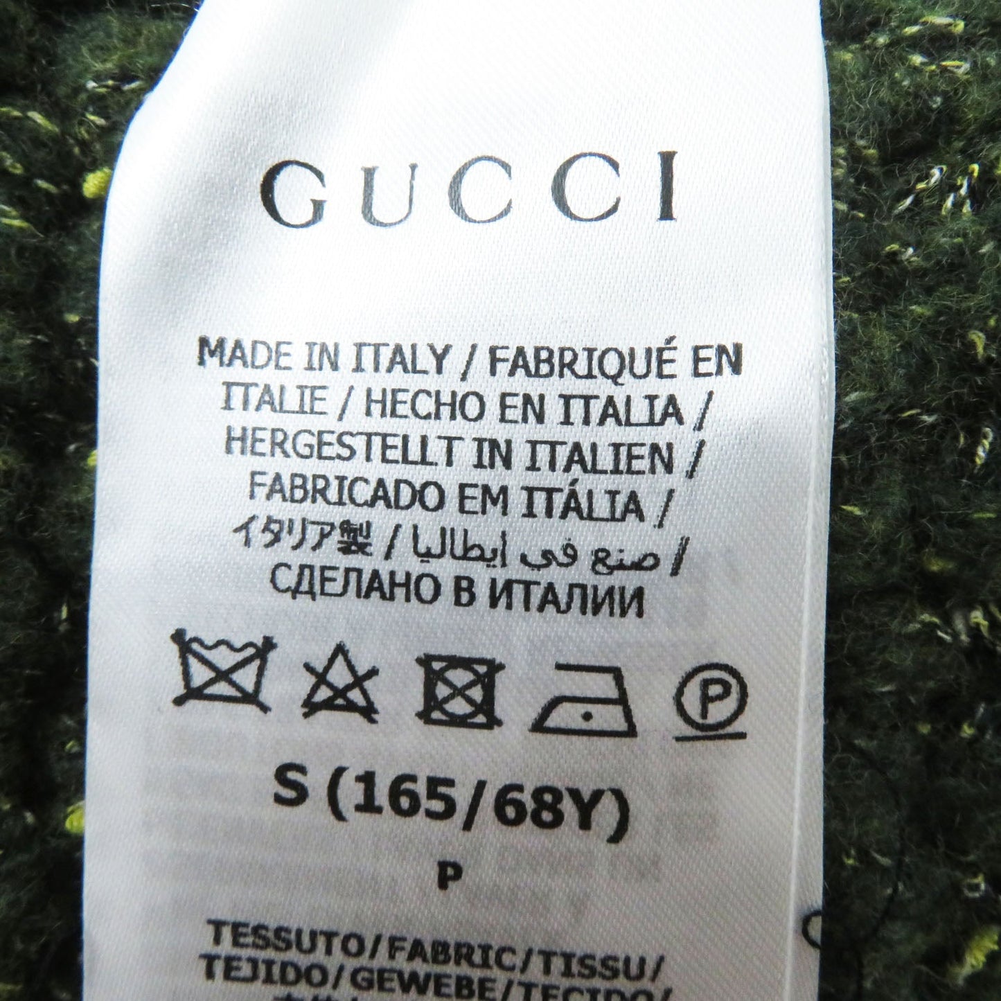 GUCCI skirt 713317 wool Green red S