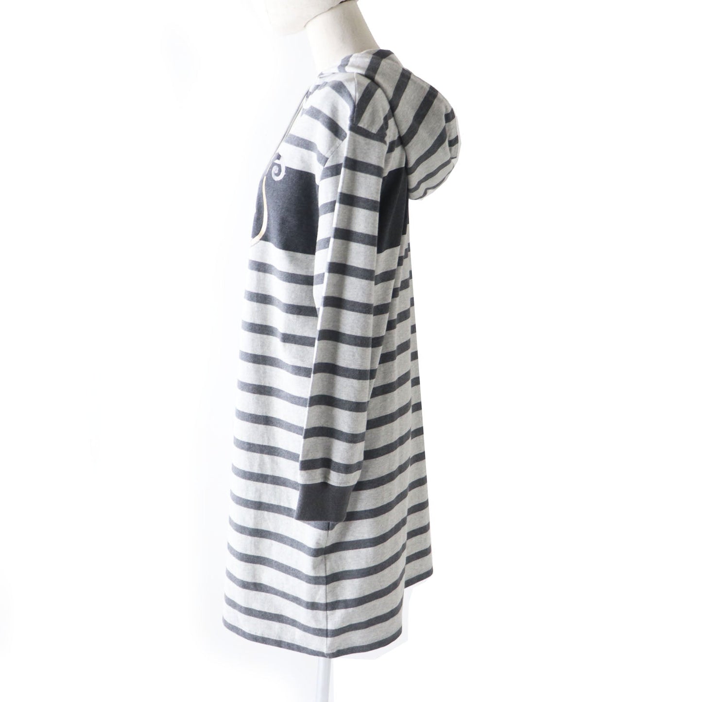 HERMES one piece cotton Gray Border Pattern L'Instruction du Roy 34