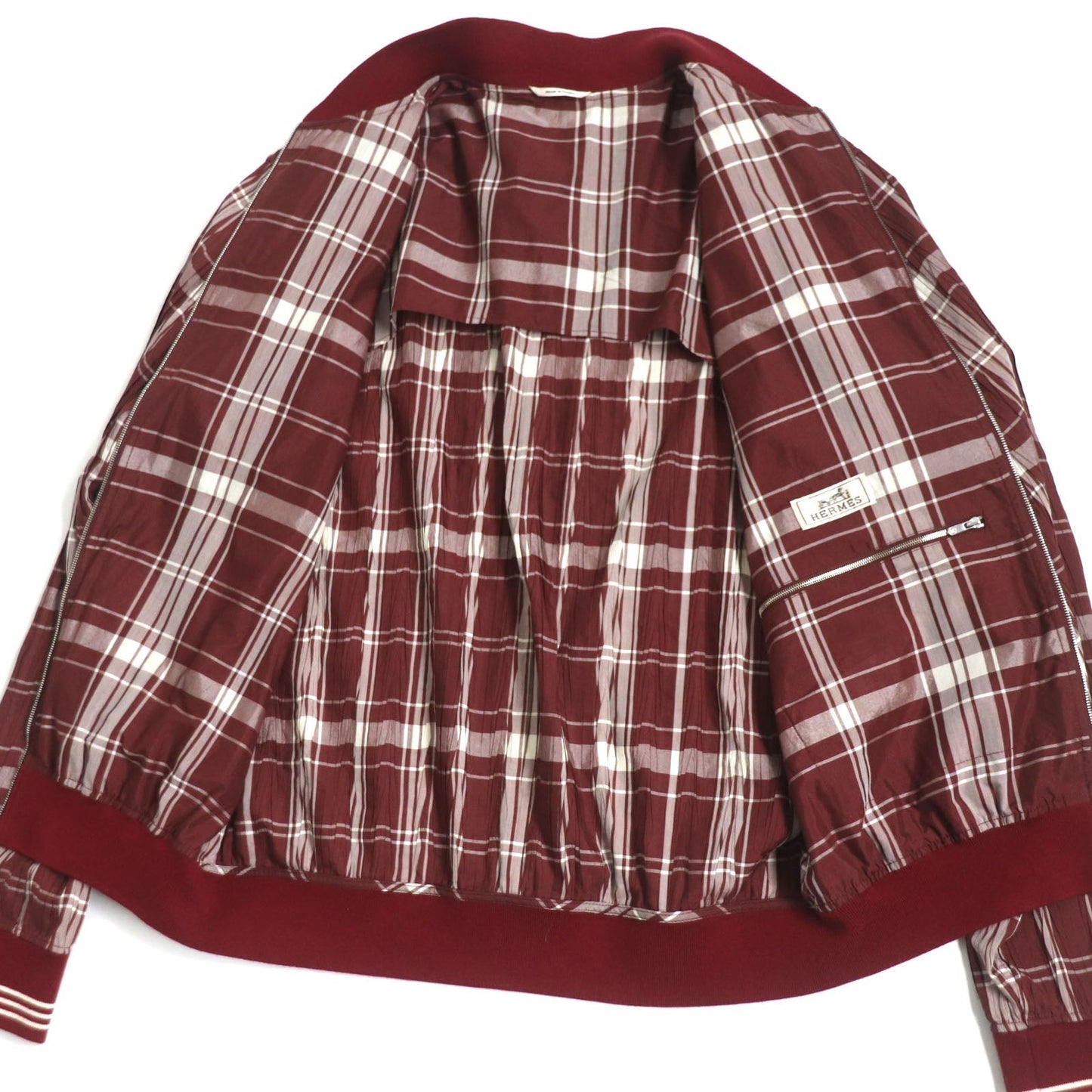 HERMES Blouson cotton Bordeaux 52
